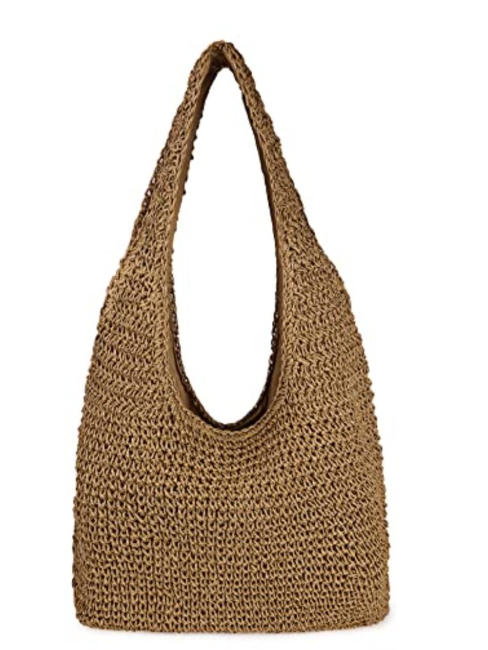 Handwoven Straw Beach Tote Shoulder Bag Hobo Purse Summer